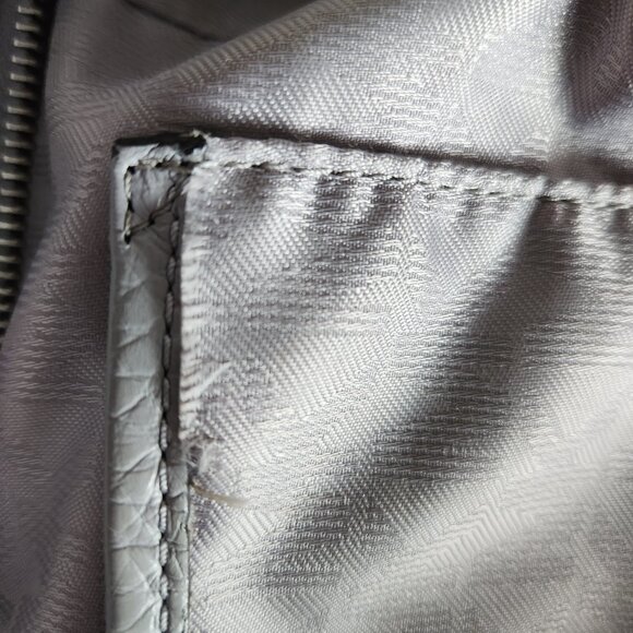 MICHAEL KORS LENA large pebble leather hobo lined light grey - Picture 6 of 15